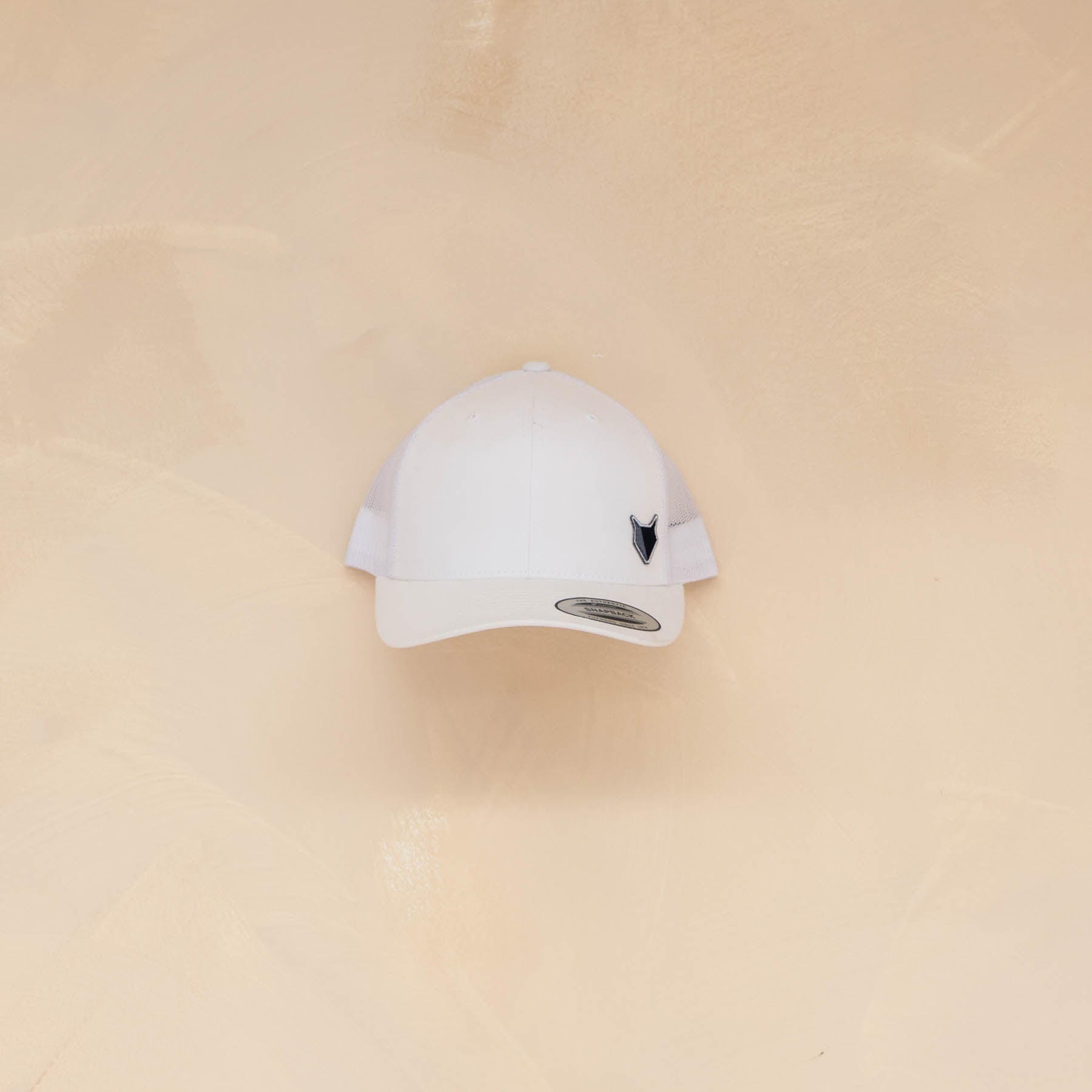 Trucker Cap White blue logo
