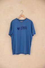 Rävke Tee light blue, logo