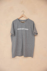 Rävke Tee heather grey, I am into dirty movies