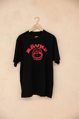 Rävke logo Tee Black, lips