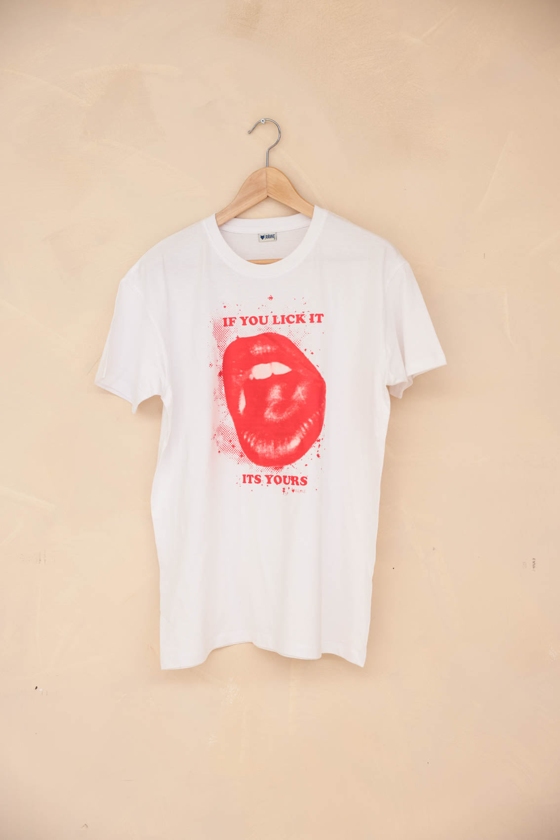 Rävke Tee white, If you lick it its yours