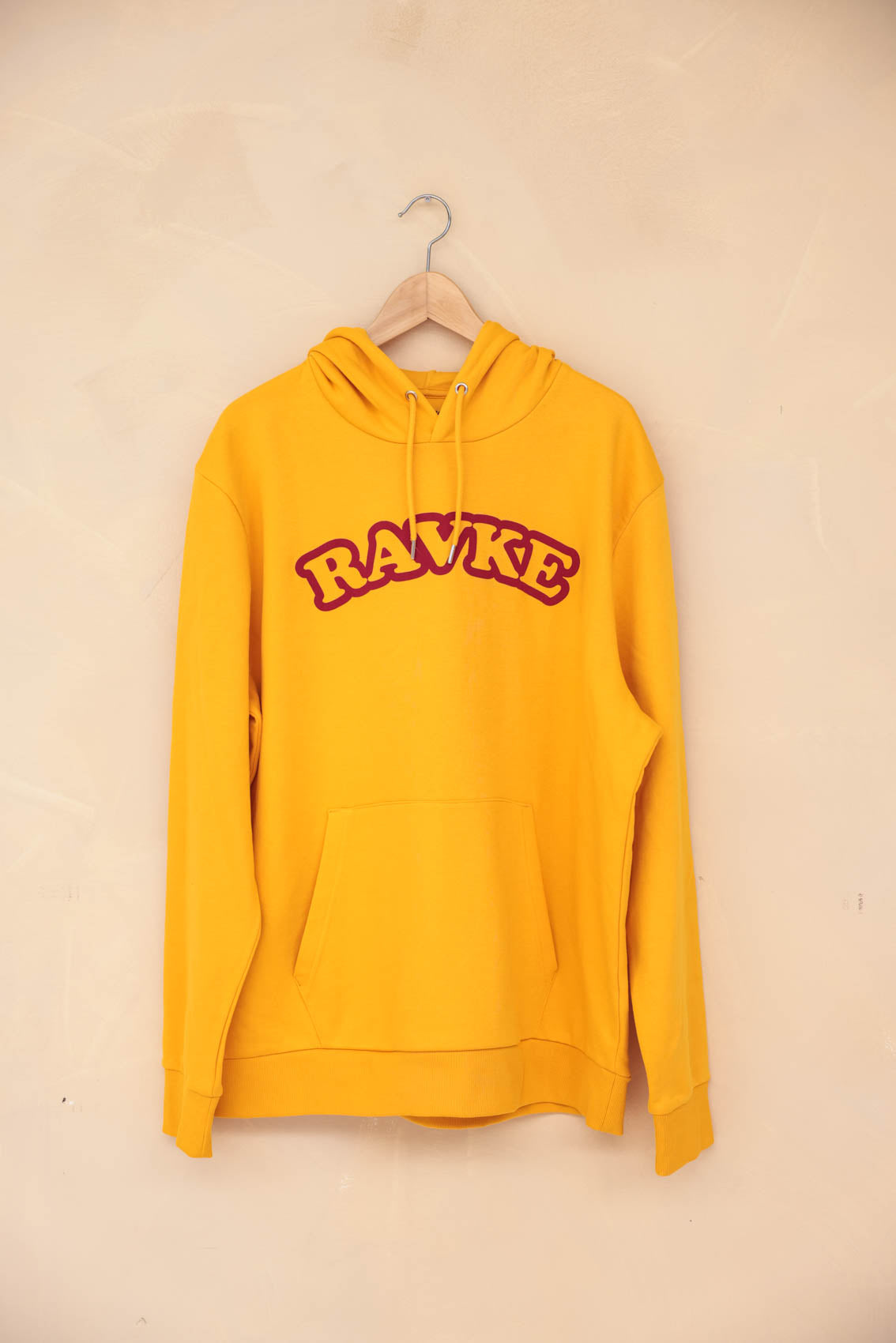 Rävke hooded sweat yellow, RÄVKE college