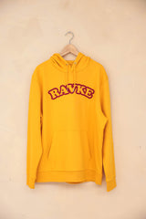 Rävke hooded sweat yellow, RÄVKE college