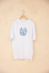 Rävke Tee white, Blue Fox