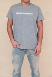 Rävke Tee heather grey, I am into dirty movies