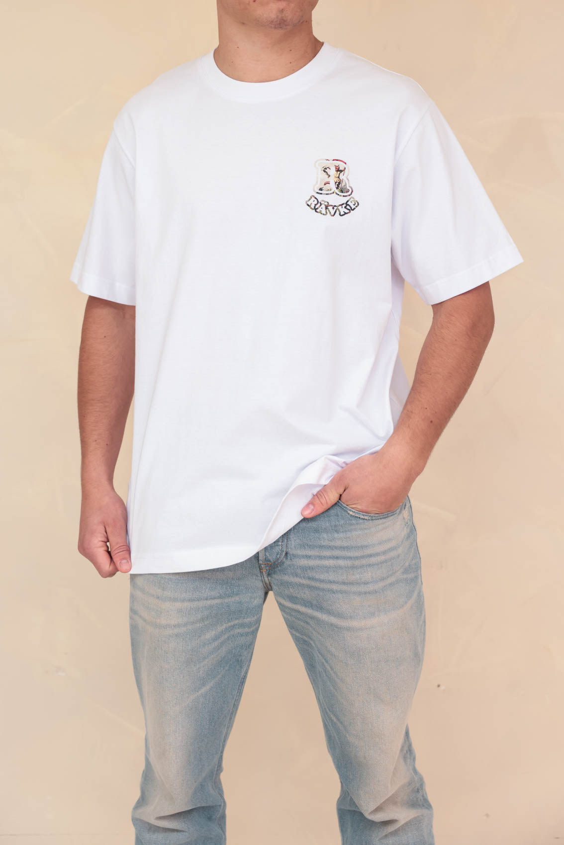 Rävke Tee white, Rävke blue Fox
