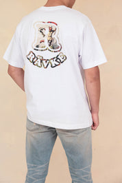 Rävke logo Tee white, Knight Fox