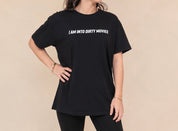 Rävke Tee heather black, I am into dirty movies