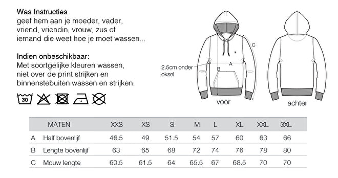 Hooded Sweat Aleks Svenska Rosé met rugprint Unwind