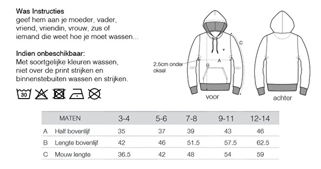 Hooded Sweat Kids Aleks Svenska Naturell
