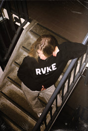 Hooded Sweat Aleks Svenska Black chest RVKE