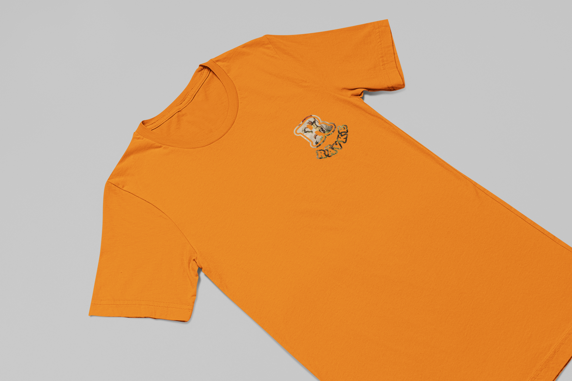 Rävke logo Tee Orange, Knight Fox