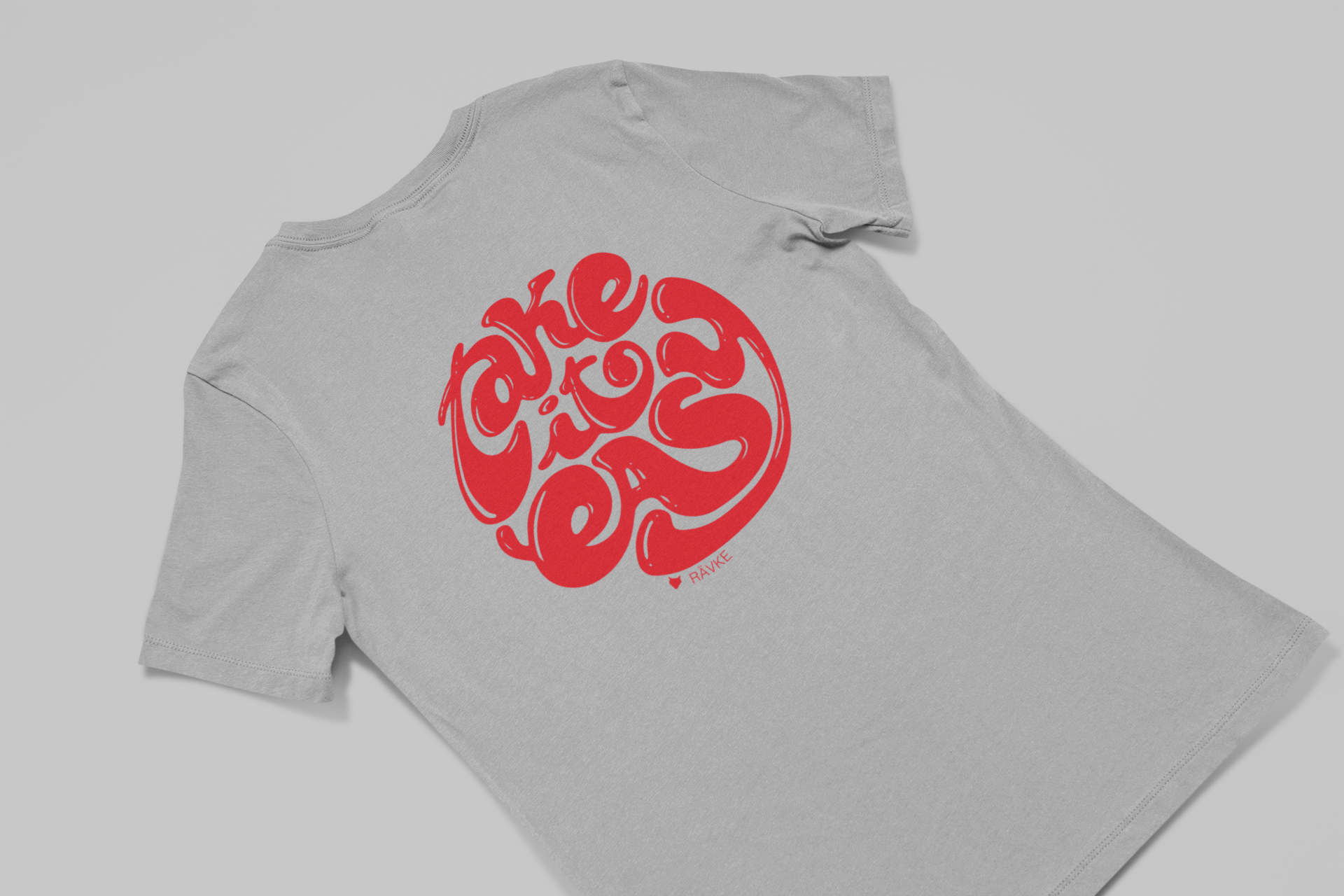 Rävke logo Tee Grey, Take it easy