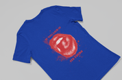 Rävke logo Tee blue, If you lick it its yours