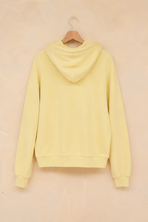 Rävke hooded sweat yellow LADIES, RÄVKE logo - The Originals